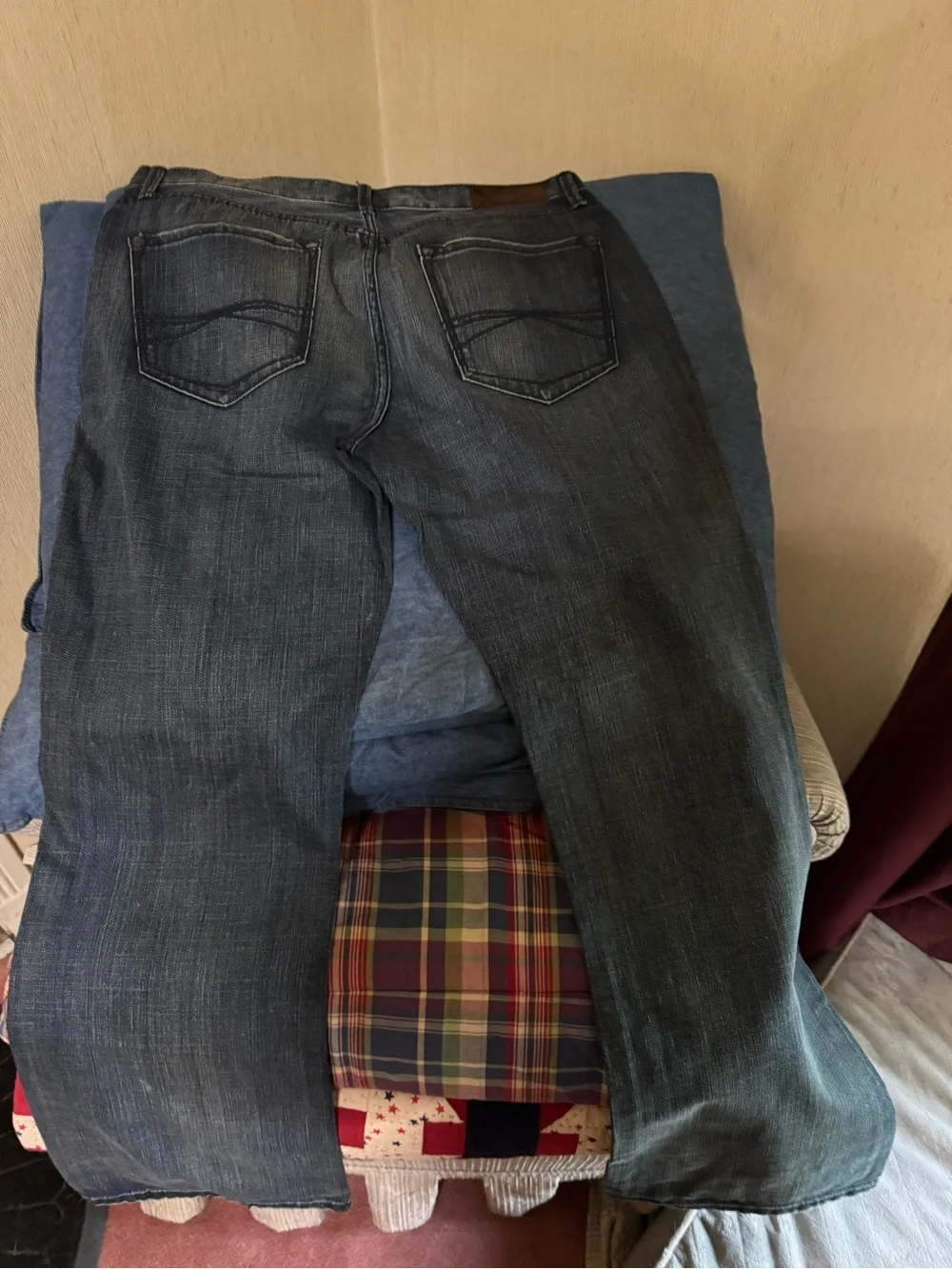 X2 Men's Dark Blue Straight-Leg Jeans